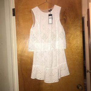 White eyelet dress